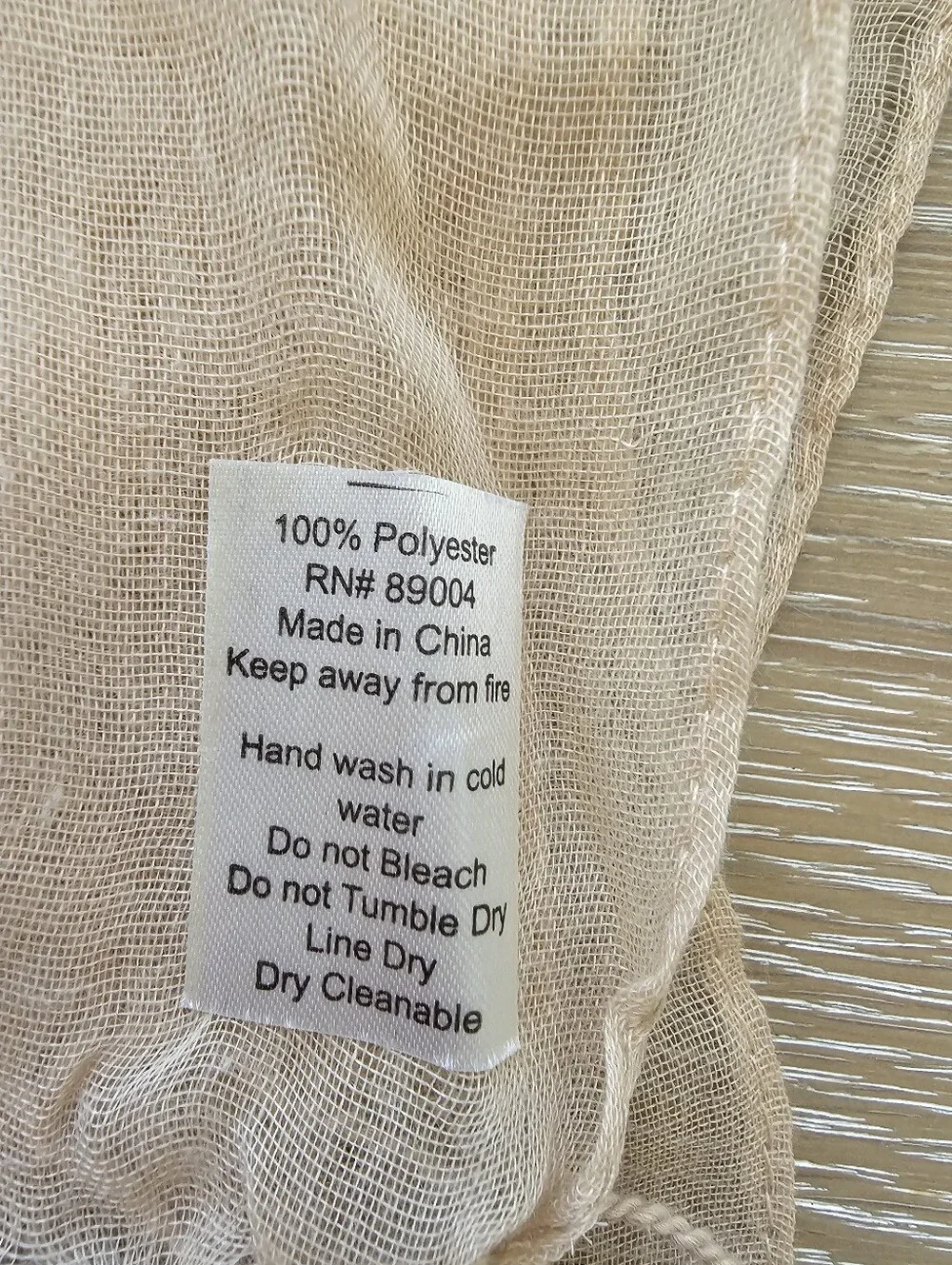 Vintage sheer beige